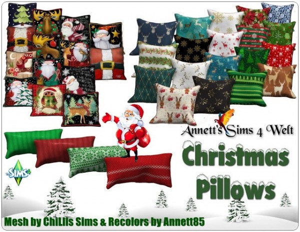 Annett`s Sims 4 Welt: Christmas Pillows