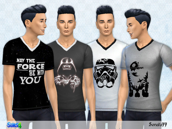  The Sims Resource: Male t shirt 07 by Sonata 77