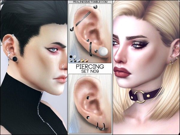  The Sims Resource: Piercing Set N09 by Pralinesims
