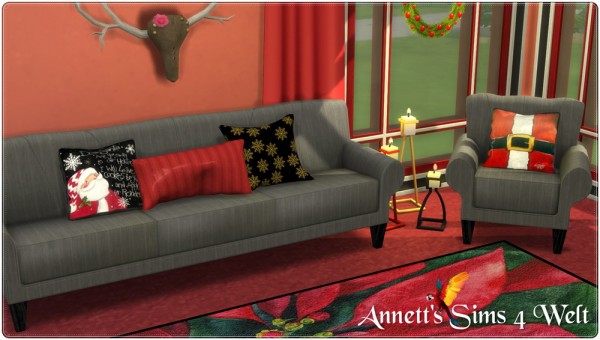  Annett`s Sims 4 Welt: Christmas Pillows