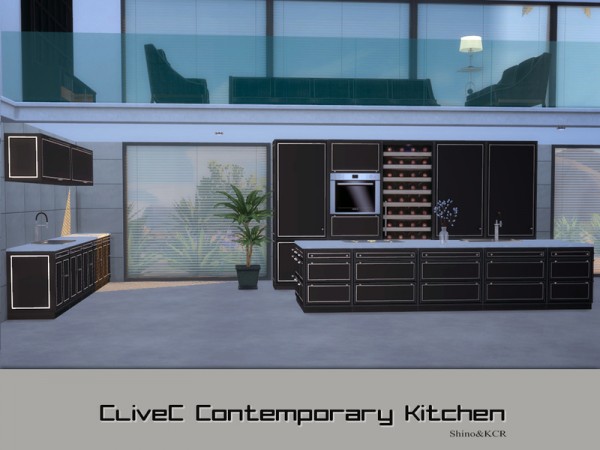  The Sims Resource: Kitchen CliveC Contemporary by ShinoKCR