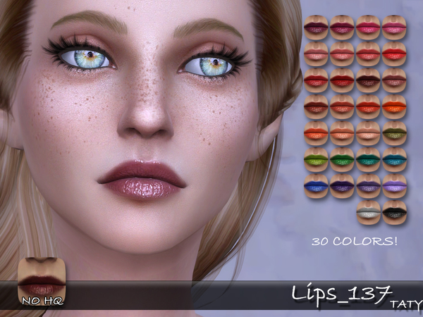  The Sims Resource: Lips 137 by Taty