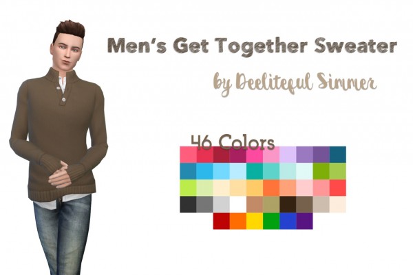  Deelitefulsimmer: Men`s Get Together sweaters