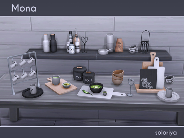  The Sims Resource: Mona kitchen clutter by Soloriya