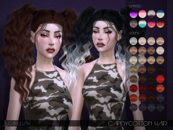  The Sims Resource: LeahLillith`s Candycotton Hair