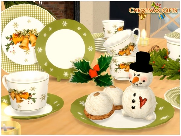  The Sims Resource: Christmas Dishes by Severinka