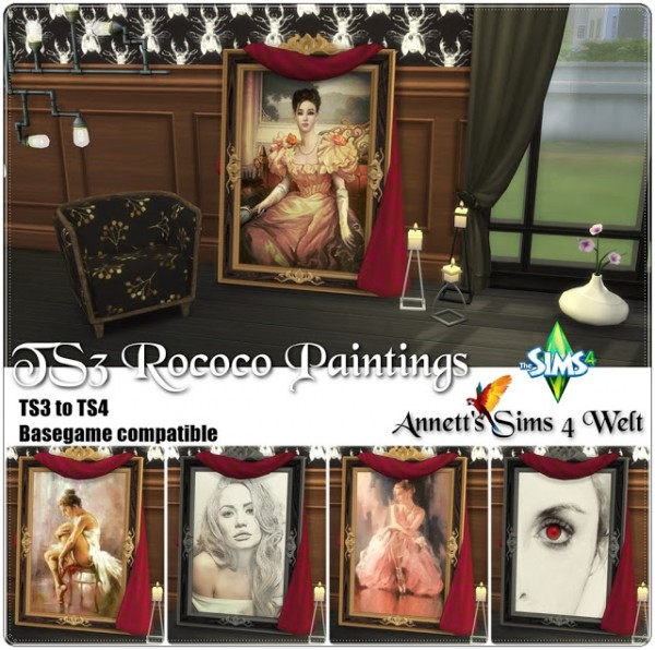  Annett`s Sims 4 Welt: Rococo Paintings