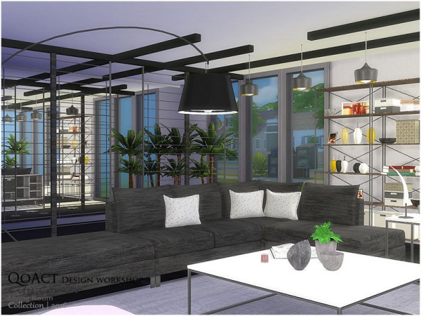  The Sims Resource: City Corner Living Room by QoAct