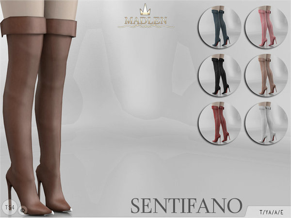 The Sims Resource: Madlen Sentifano Boots by MJ95