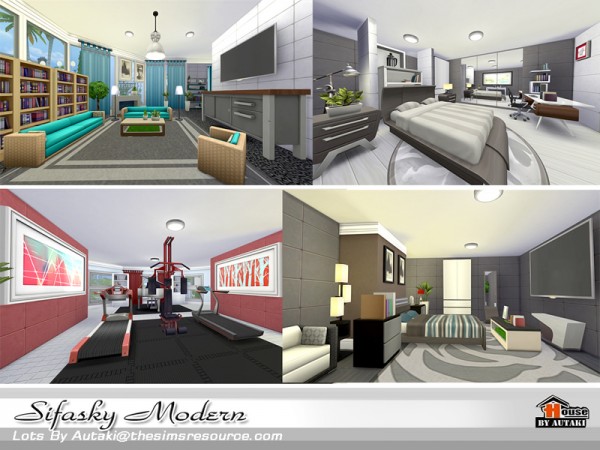  The Sims Resource: Sifasky Modern house by Autaki