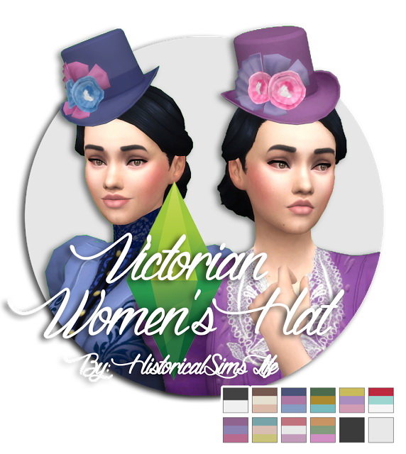  History Lovers Sims Blog: Victorian Womens Hat