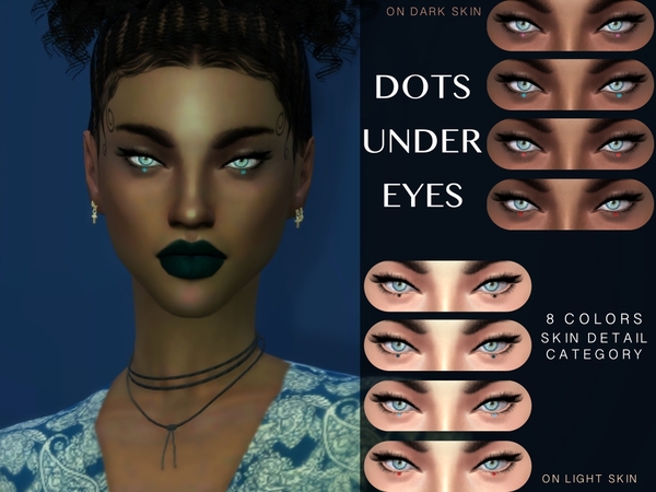  The Sims Resource: Dots Under Eyes by Magnolia cc