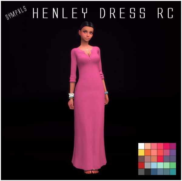 Simsworkshop: Henley Dress by Sympxls