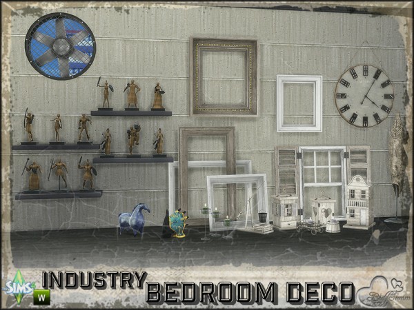  The Sims Resource: Bedroom Industry Decor Stuff by BuffSumm