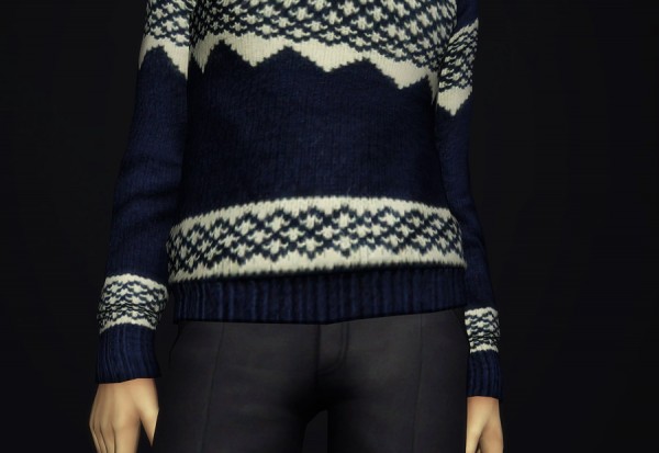  Rusty Nail: Cable knit wool sweater