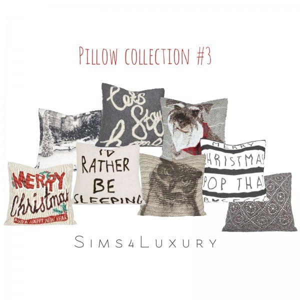  Sims4Luxury: Pillow collection 3