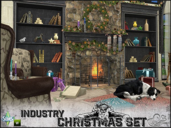  The Sims Resource: Industry X Mas Set by BuffSumm