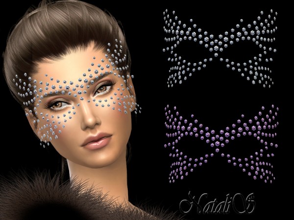  The Sims Resource: Rhinestone crystal mask by NataliS
