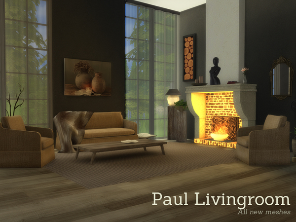 The Sims Resource: Paul Livingroom by Angela