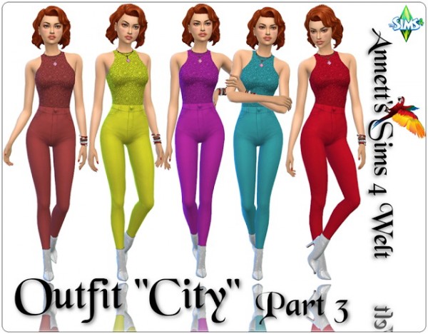  Annett`s Sims 4 Welt: Outfit City   Part 3