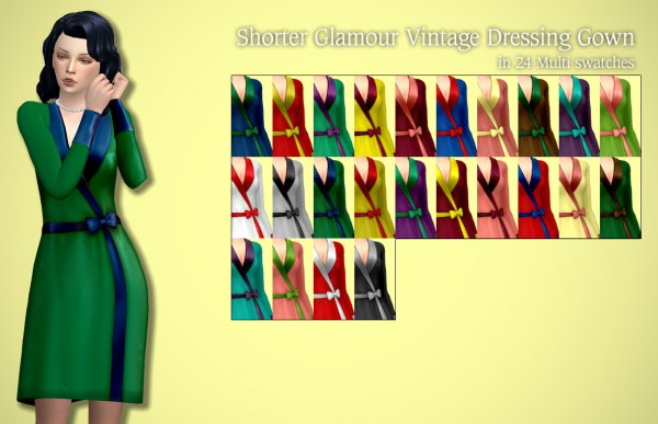  Tukete: Shorter Vintage Glamour Dressing Gown