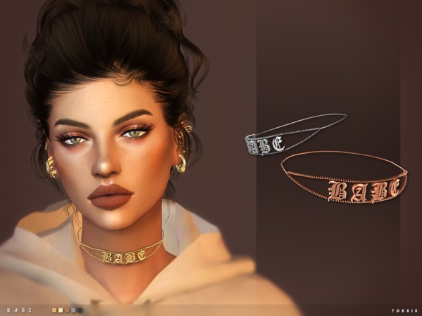  The Sims Resource: Babe Choker by toksik