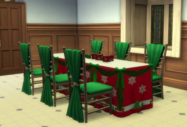  Simsworkshop: Festive Winter Feast Table by BigUglyHag