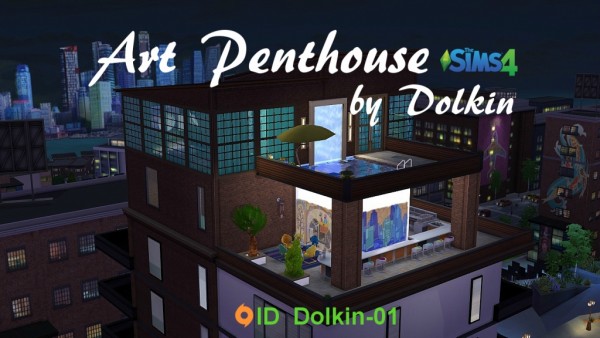  Ihelen Sims: Art Penthouse by Dolkin