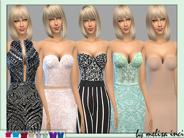  The Sims Resource: Mixed Tops Set by melisa inci
