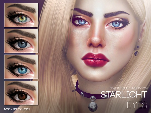  The Sims Resource: Starlight Eyes N110 by Pralinesims