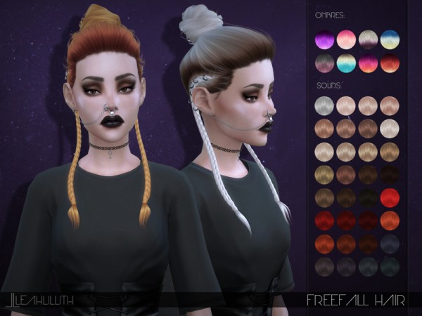  The Sims Resource: LeahLillith Freefall Hair