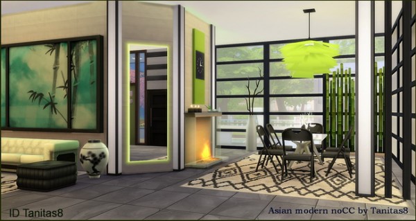  Tanitas Sims: Asian modern house no CC