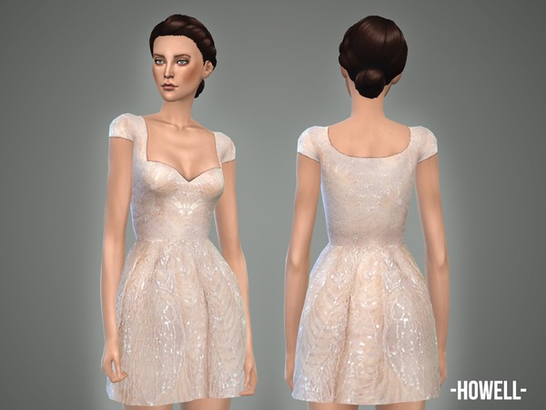 The Sims Resource: Howell - dress by April • Sims 4 Downloads