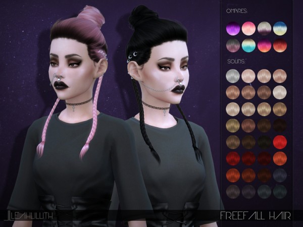  The Sims Resource: LeahLillith Freefall Hair
