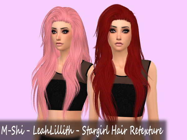  The Sims Resource: LeahLillith`s  Stargirl Hair Retextured by mikerashi