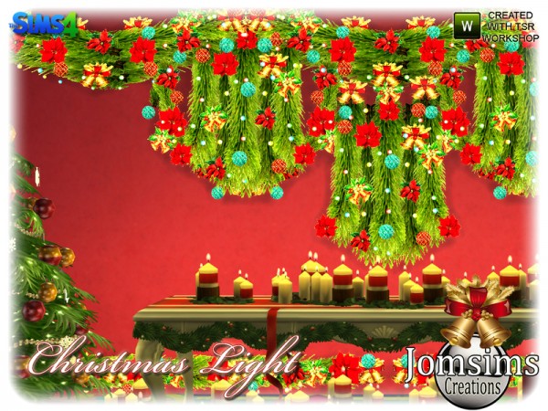  The Sims Resource: Christmas light set by jomsims