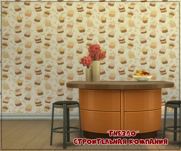  Sims 3 by Mulena: Wallpaper for home Sweets