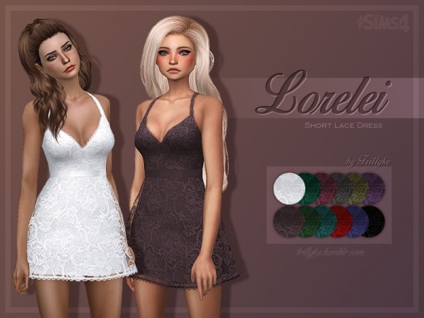  Trillyke: Lorelei   Short Lace Dress