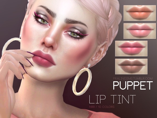  The Sims Resource: Puppet Lip Tint N99 by Pralinesims
