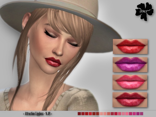 The Sims Resource: Attraction Lipgloss N.49 by Izzie Mc Fire
