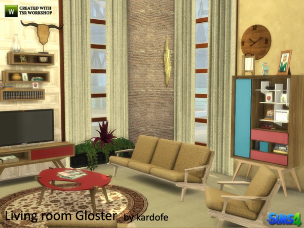  The Sims Resource: Livingroom Gloster by Kardofe