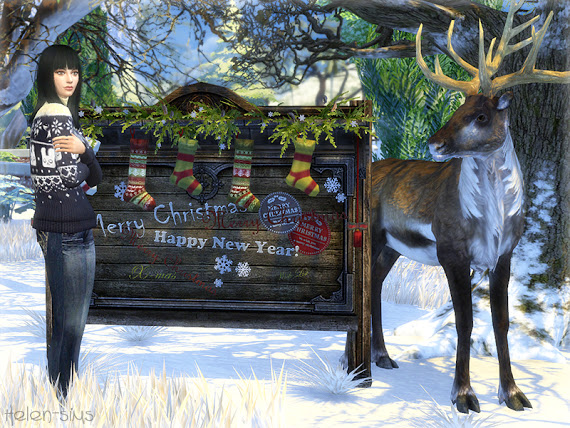  Helen Sims: Christmas Board & Reindeer