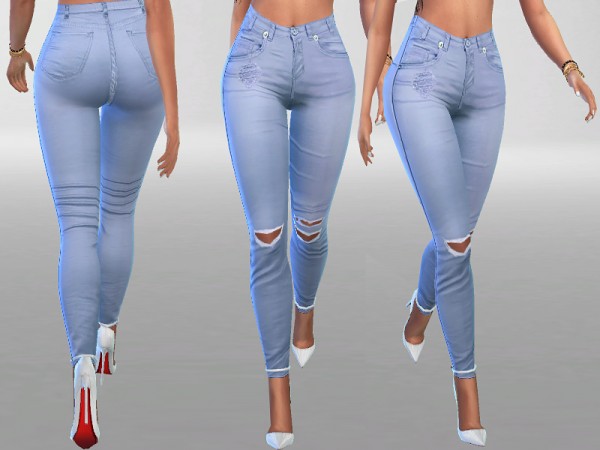  The Sims Resource: Rebel Jeans by Pinkzombiecupcake