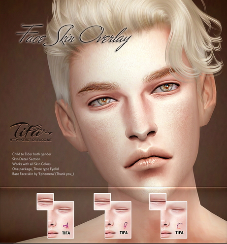  Tifa Sims: Face skin overlay