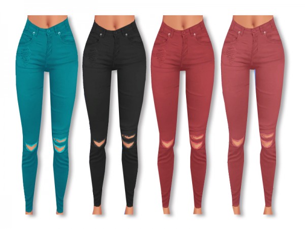  The Sims Resource: Rebel Jeans by Pinkzombiecupcake