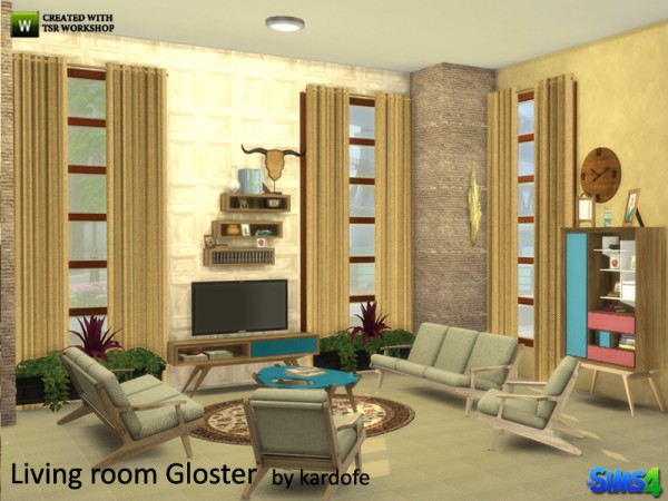  The Sims Resource: Livingroom Gloster by Kardofe