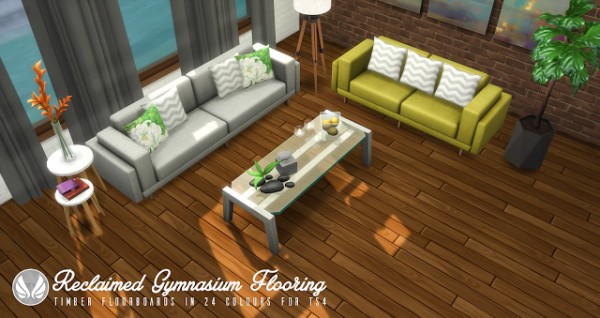  Simsational designs: Reclaimed Gymnasium Flooring