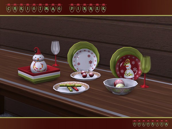  The Sims Resource: Christmas Dinner by Soloriya