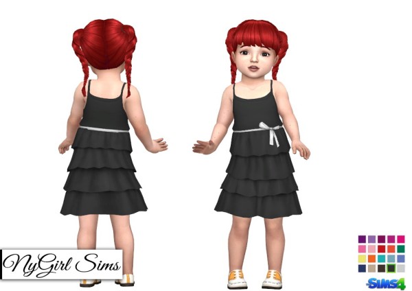 NY Girl Sims: Layered Tank Dress with Bow