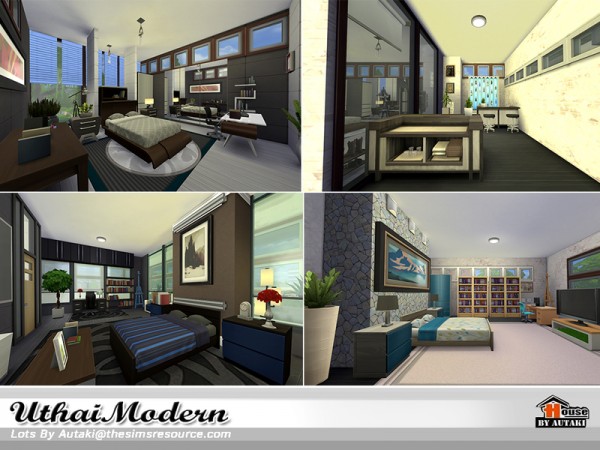  The Sims Resource: Uthai Modern house by Autaki